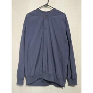 Nike Golf Mens XL Blue Long Sleeve Pullover 100% Polyester Athletic Golf Top